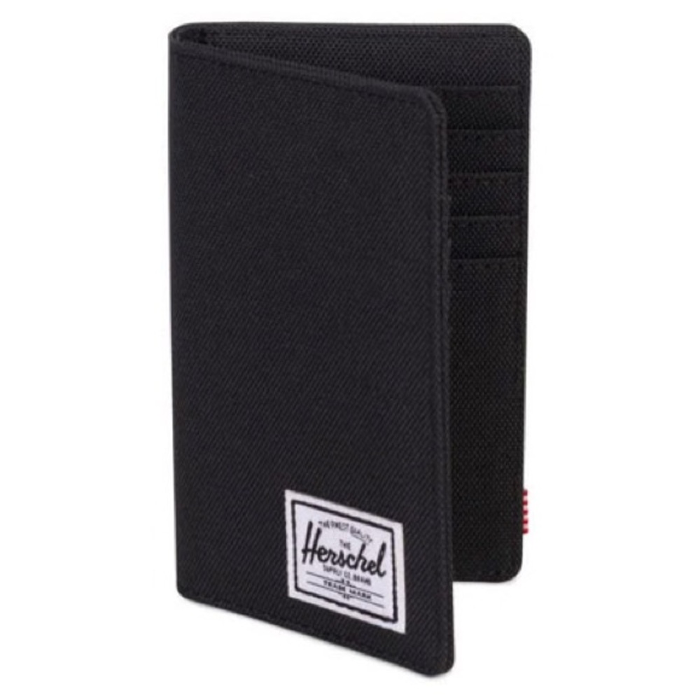 Herschel Black Passport Holder